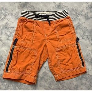 Mini Boden Orange Little Boy Toddler Zipper Cargo Shorts, Size 2 Years